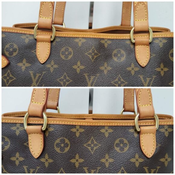 Louis Vuitton Batignolles Horizontal Monogram Canvas Leather Tote Bag Authentic - Picture 5 of 15